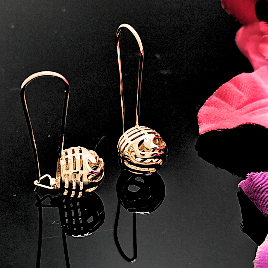 18K Gold Filled Ball Earrings