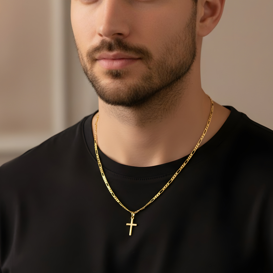 14K Gold Filled Cross Pendant Necklace