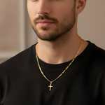 Load image into Gallery viewer, 14K Gold Filled Cross Pendant Necklace