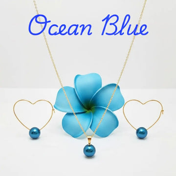  18K Gold Filled Hawaiian Pearl Sets,     