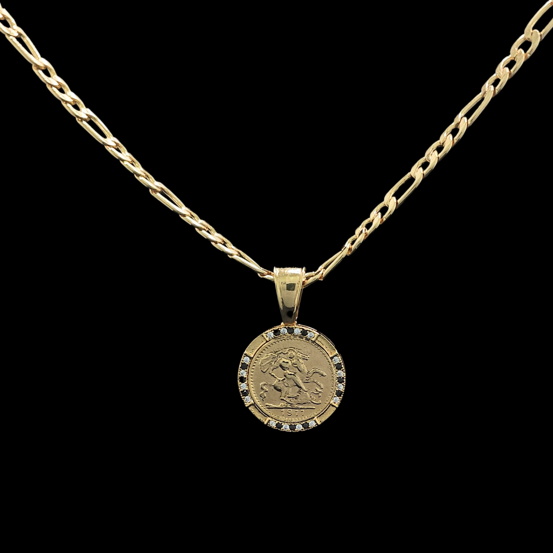 18K Gold Filled Customized Sovereign Pendant