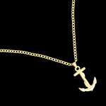 Load image into Gallery viewer, 18K Gold Filled Tarnish Proof Anchor Necklace
