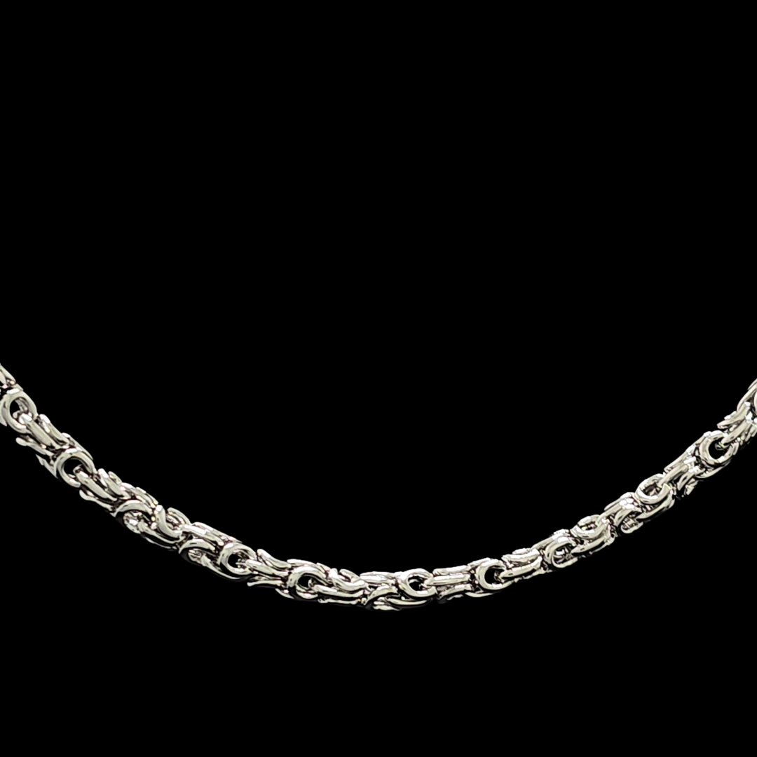 Silver Byzantium Rhodium Plated Chain