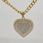 Load image into Gallery viewer, 14K Gold Filled Tarnish Proof Heart Pendant with CZ
