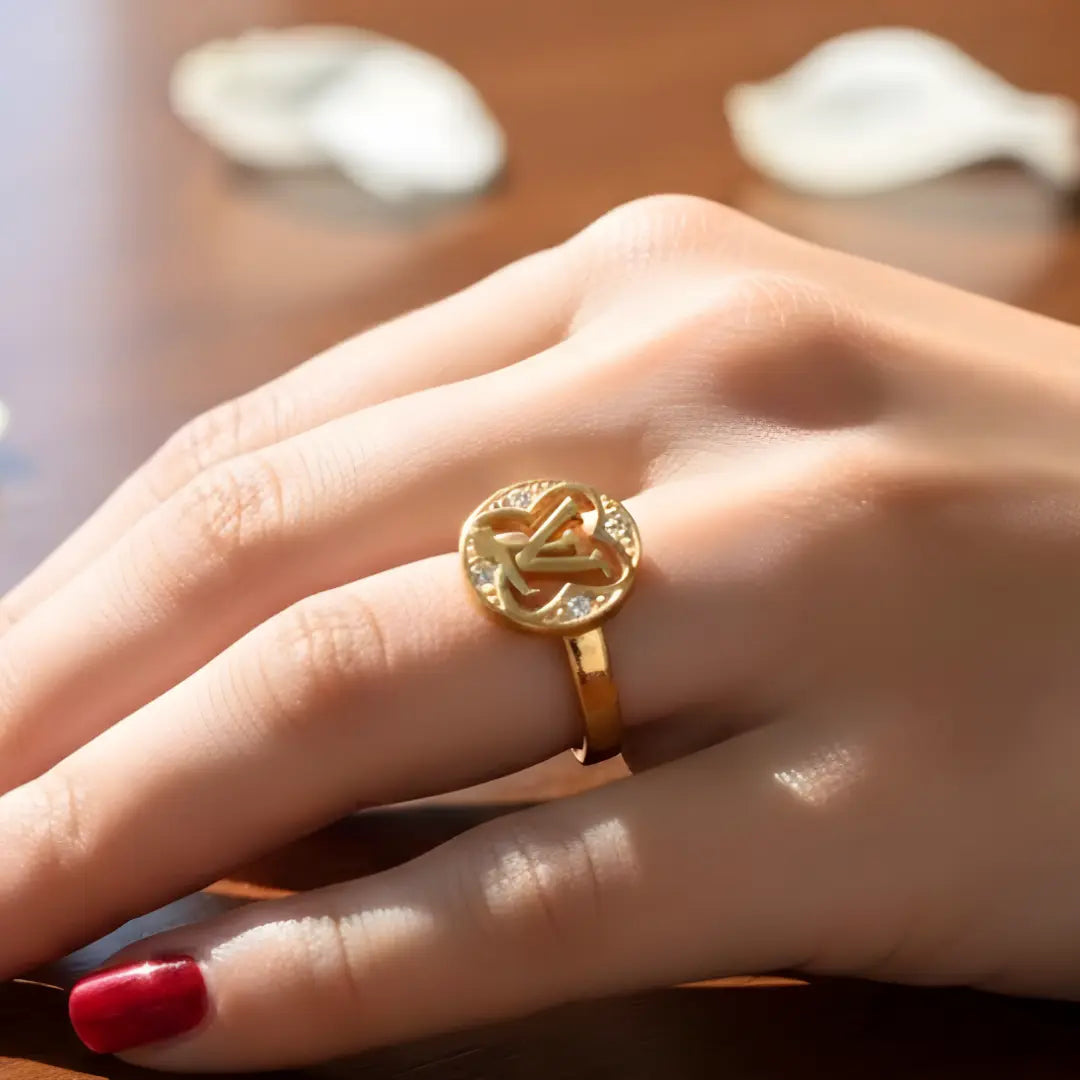 18K Gold Filled Luxury Statement Diamond Ring