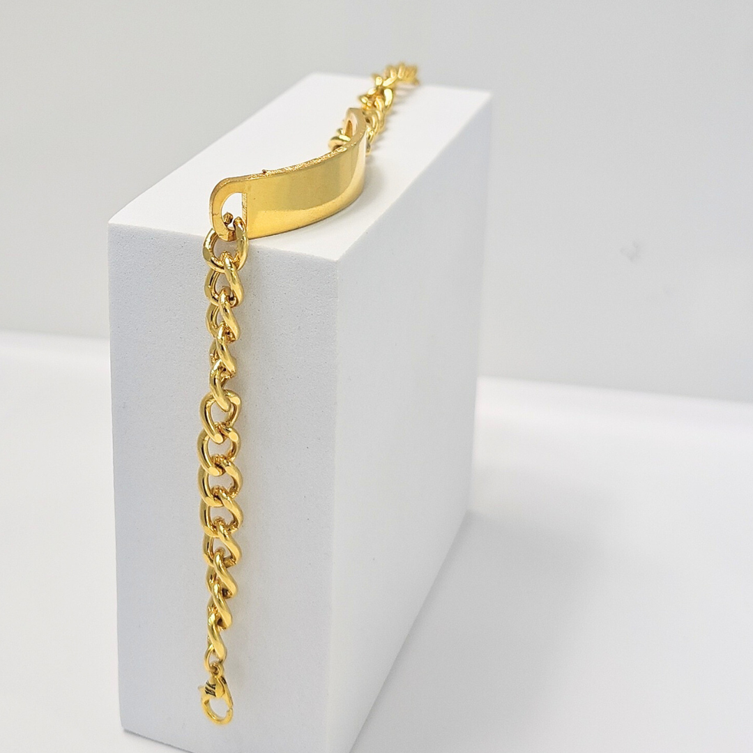 18K Gold Filled Tarnish Proof ID Bracelet