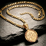 Load image into Gallery viewer, 18K Gold Filled 1913 Sovereign Pendant Necklace