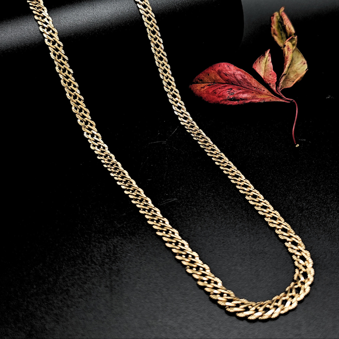 18K Rose Gold Filled Interlinked Chain