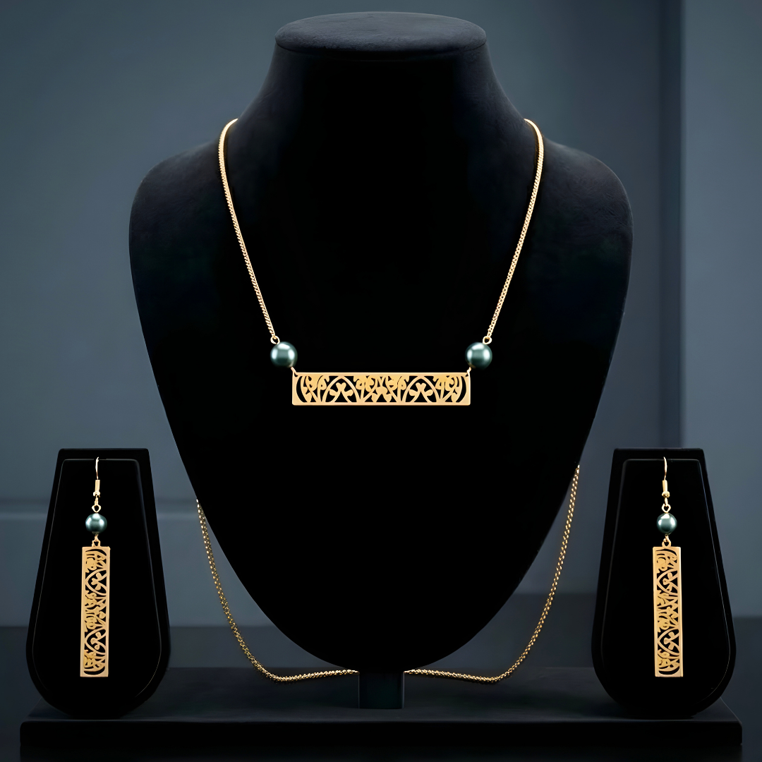 18K Gold Filled Hawaiian Pearl Set