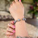 18K Gold Filled Freshwater Baroque Pearl Bracelet – 22cm + 5cm