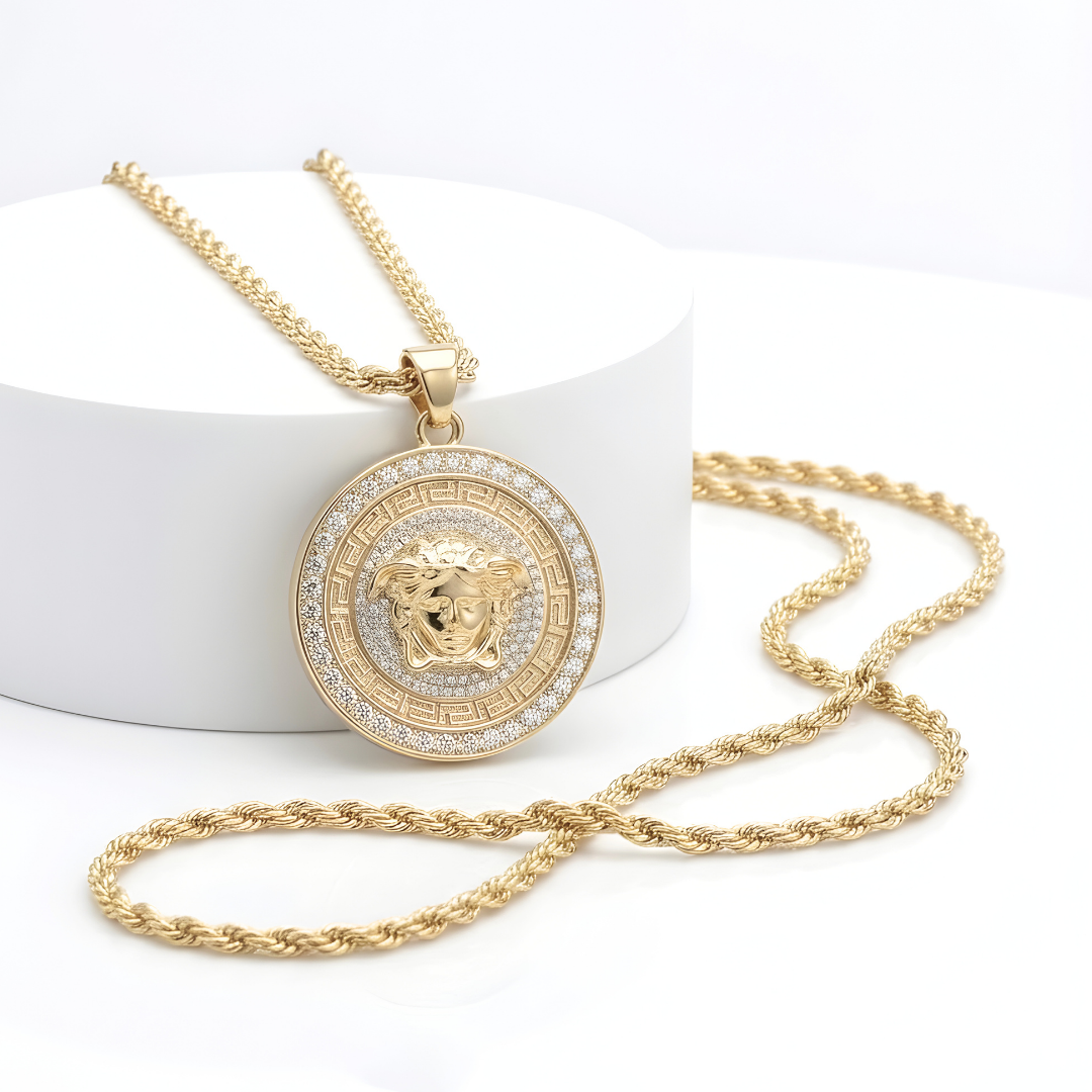 18K Gold Filled Iconic Pendant Necklace