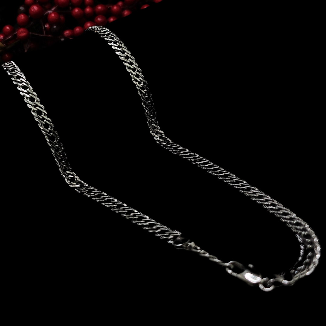 Silver Tarnish-Proof Interlinked Chain.