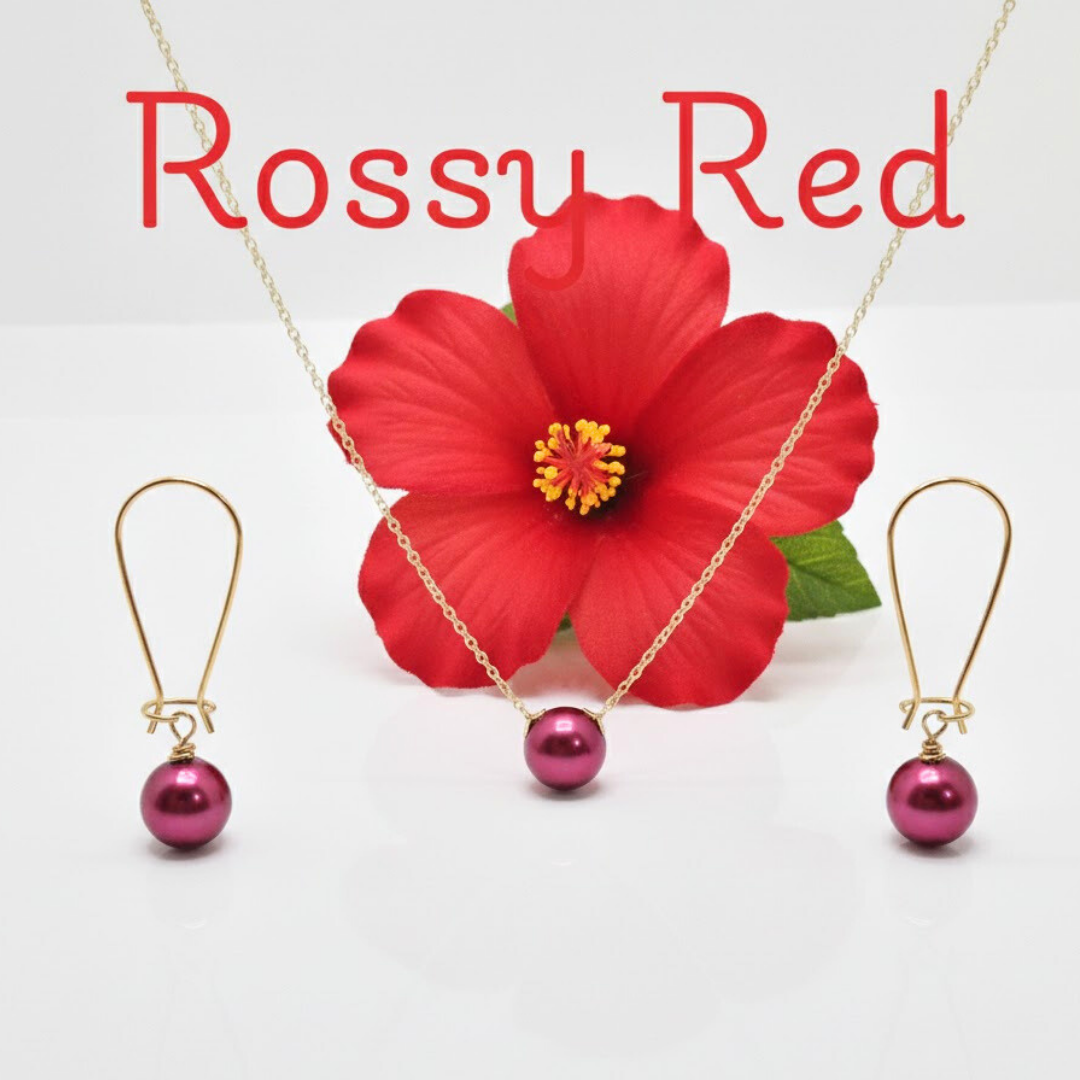 18K Gold Filled Hawaiian Pearl Set