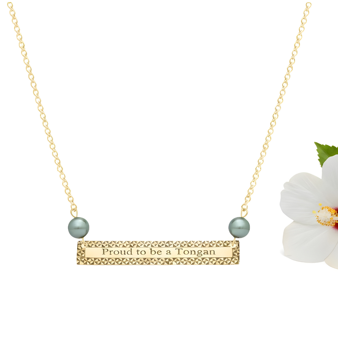 14k Gold Filled "PROUD TO BE A TONGAN' Necklace