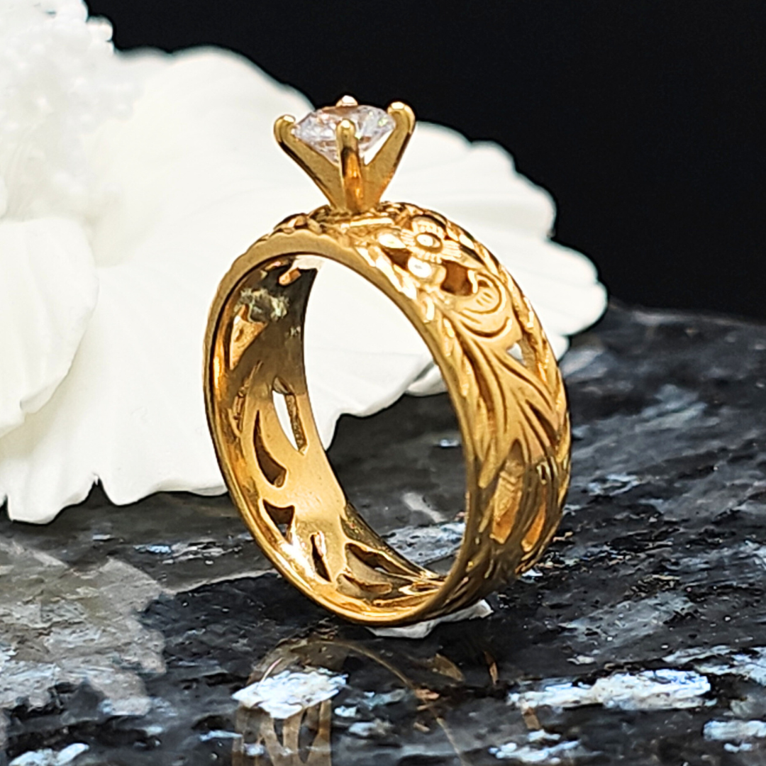 14K Gold Filled Hawaiian Ring