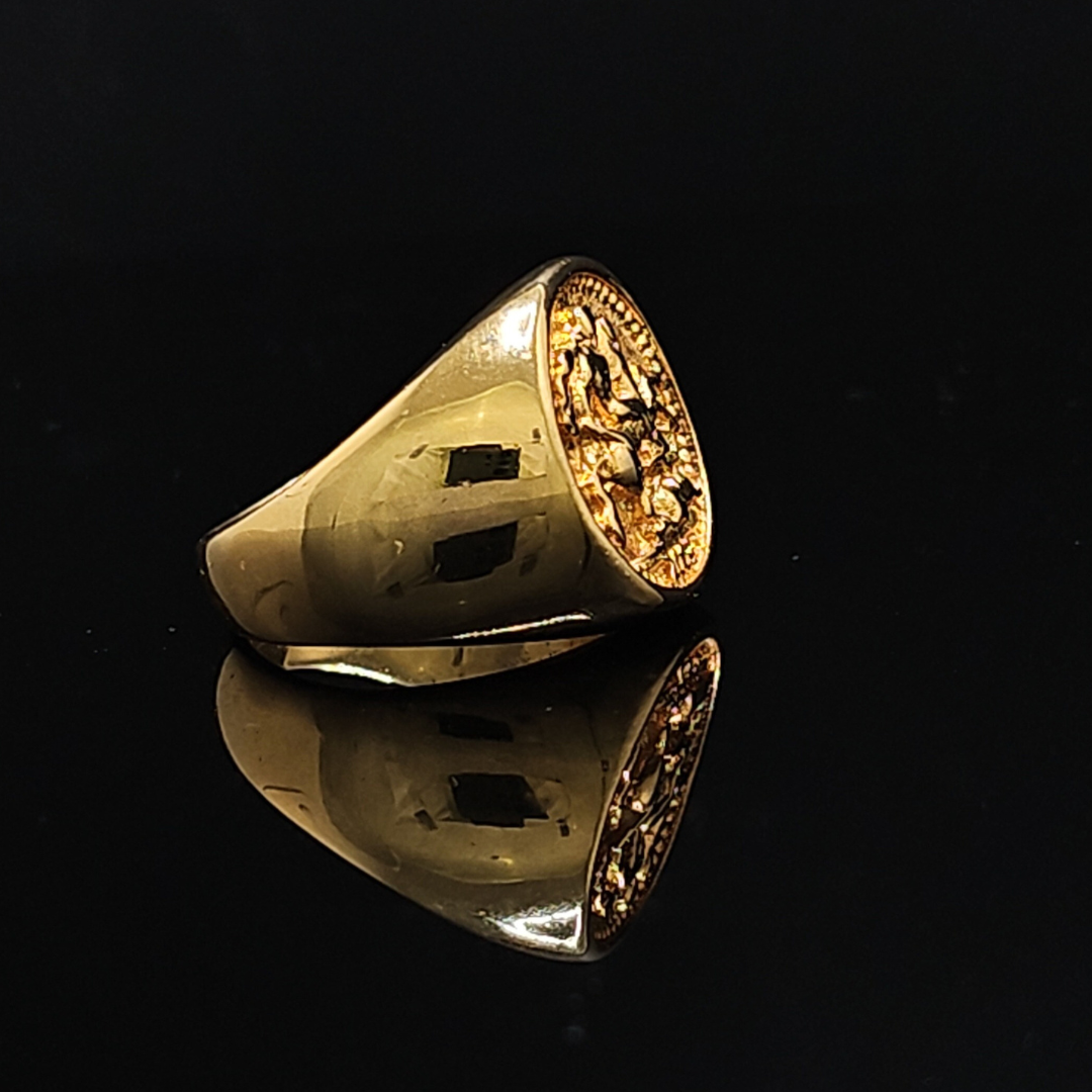 18K Gold Filled Sovereign Ring