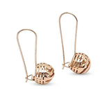 18K Gold Filled Filigree Ball Drop Earrings (35mm)