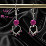 Load image into Gallery viewer, Silver Rhodium Plated Heart Pearl Earrings
