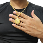 Load image into Gallery viewer, 18k Gold Filled Sovereign Pendant Necklace
