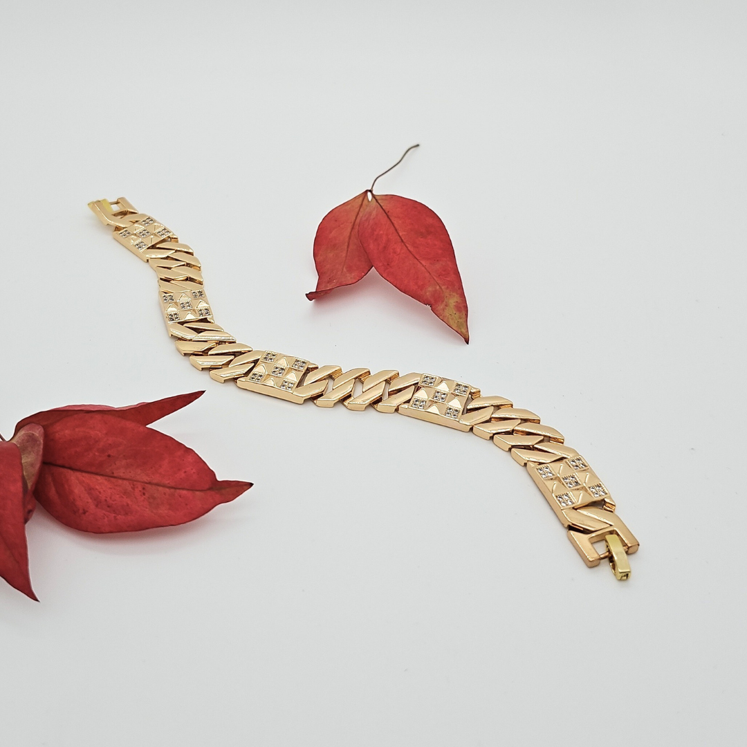 18K Rose Gold Filled Cubic Zirconia Bracelet