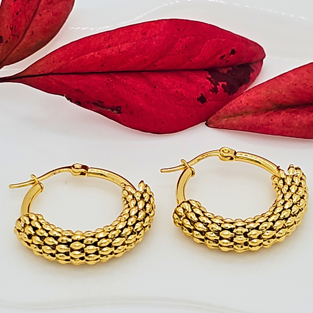18K Gold Filled Hoop Earrings