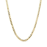 14K Gold Filled 60CM X 4MM Cuban Link Chain Necklace 60cm x 3mm