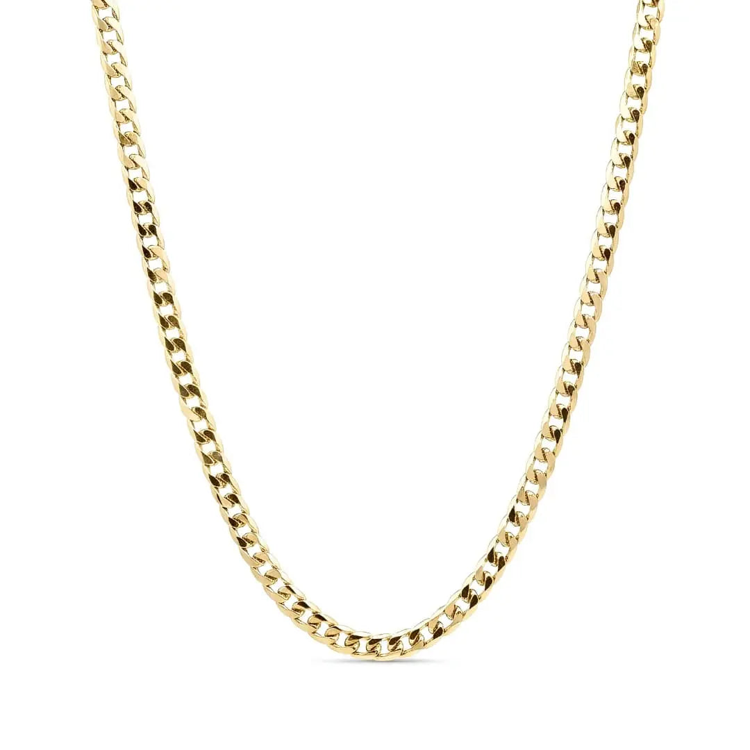 14K Gold Filled Cuban Link Chain Necklace 60cm x 3mm