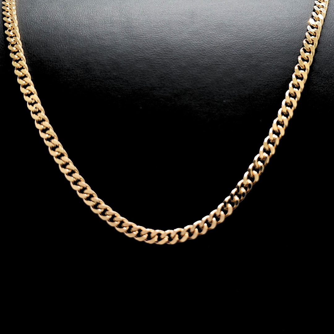 18K Rose Gold Filled Cuban Link Chain