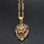 Load image into Gallery viewer, 18K Gold Filled Lion Head Necklace
