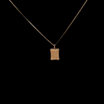 Load image into Gallery viewer, 18K Rose Gold Filled Square Pendant Necklace
