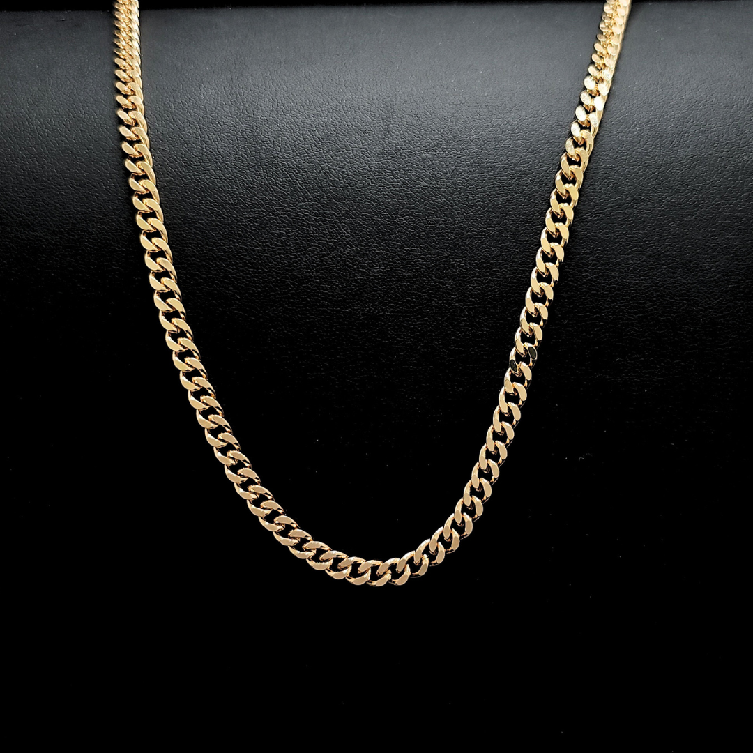 18K Rose Gold Filled Cuban Link Chain