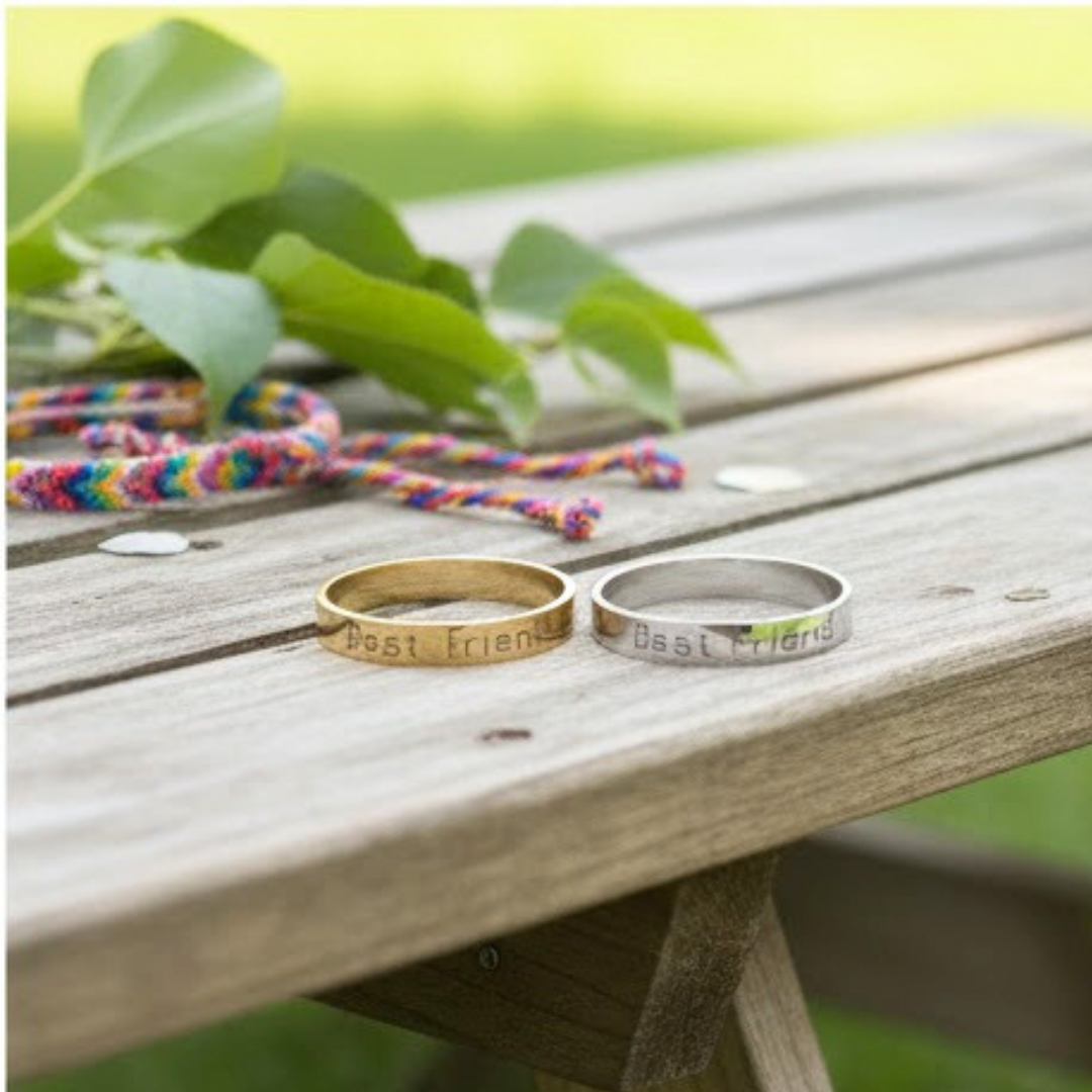 Friendship Rings in Gold & Silver Finish