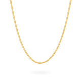 18K Gold Filled Curb Cuban Link Chain Necklace (50cm x 3mm) – Sleek Unisex Everyday Fine Jewelry