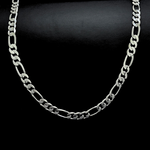 Load image into Gallery viewer, Silver Rhodium Plated Tarnish Proof Figaro Chain
