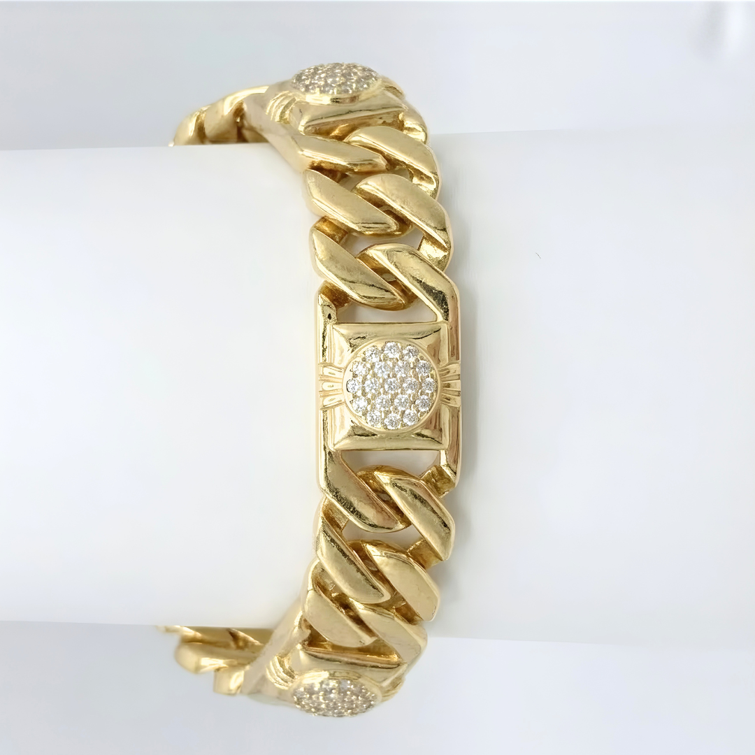 18K Gold Filled Diamond Bracelet