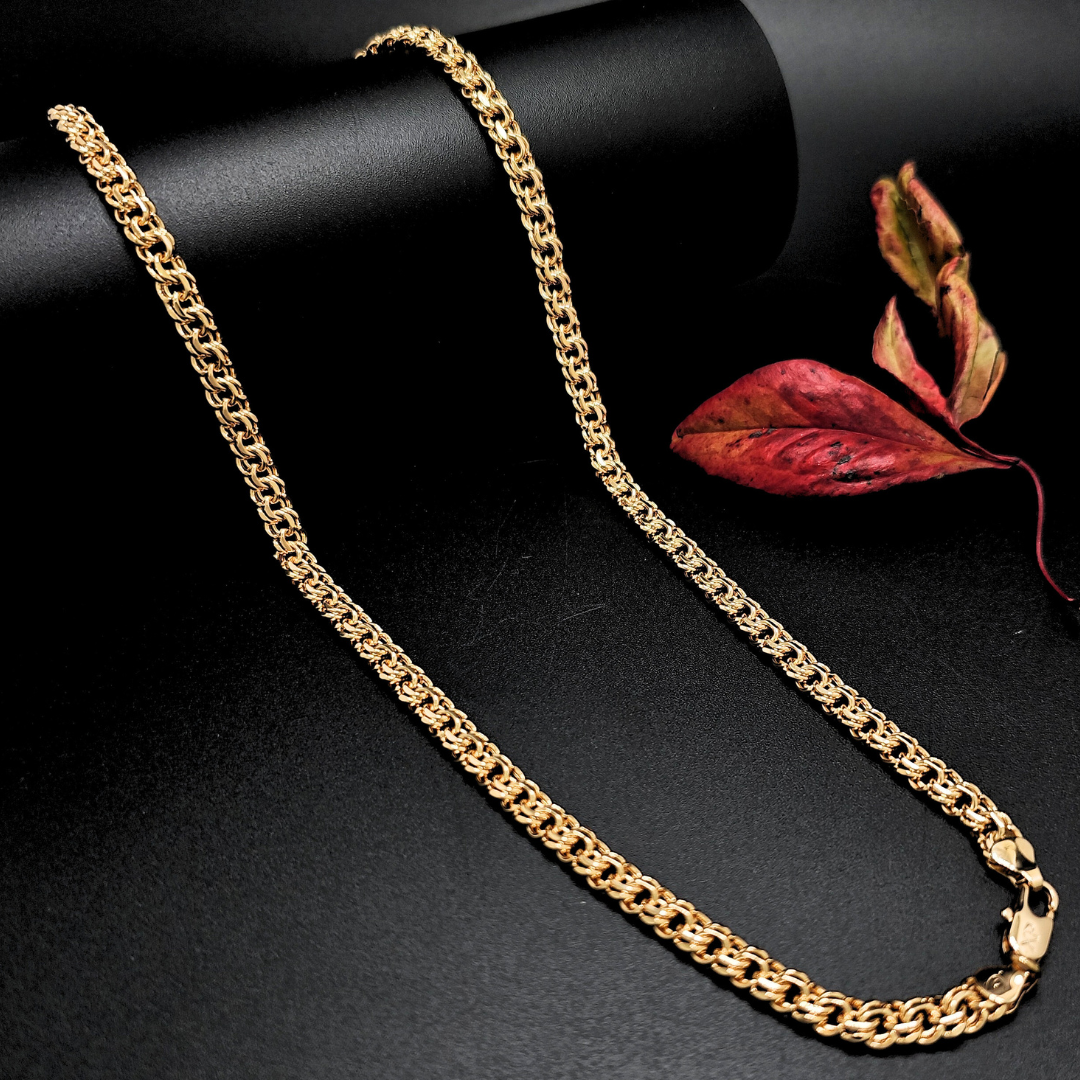 18K Rose Gold Filled Interlinked Chain