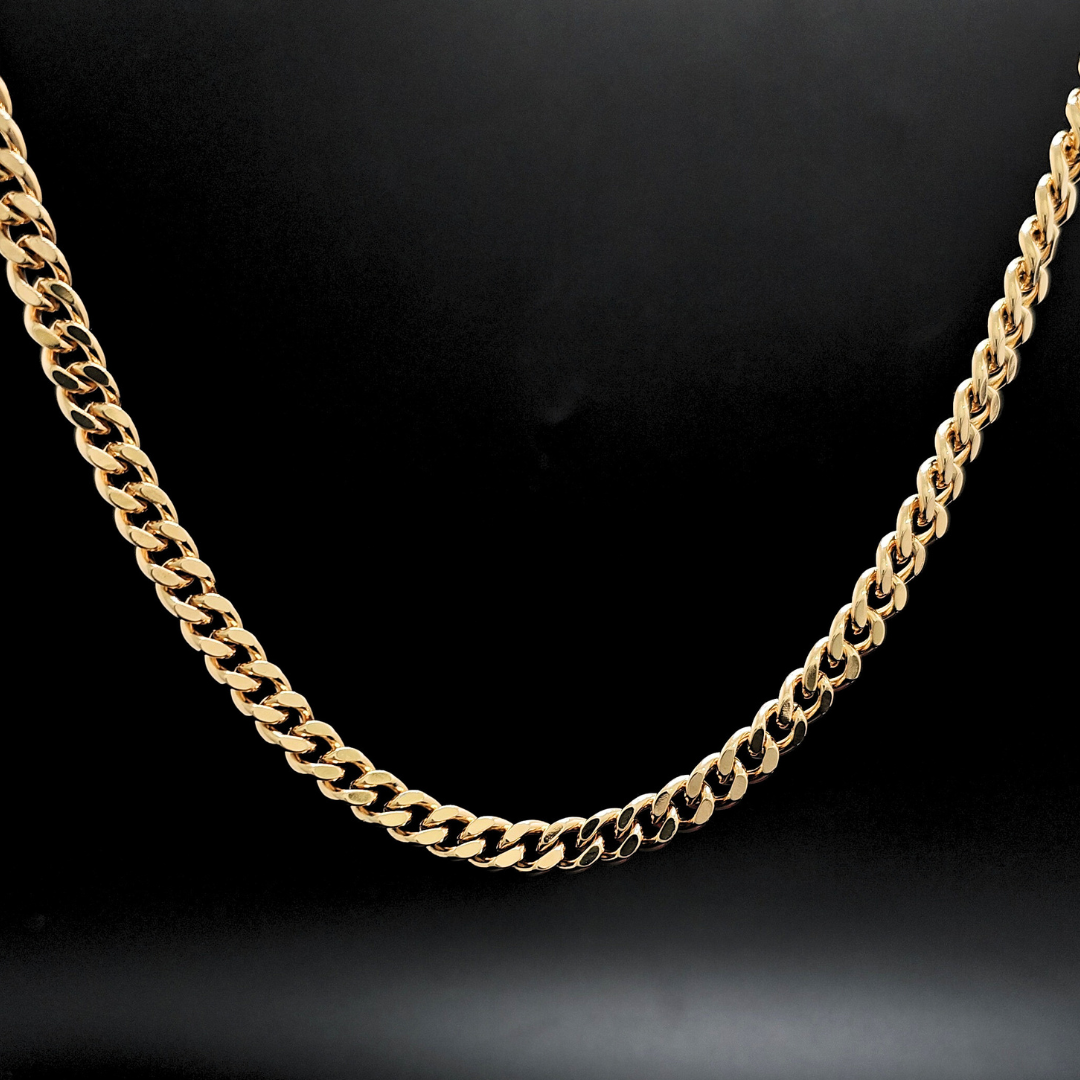 18K Rose Gold Filled Cuban link Chain