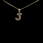 Load image into Gallery viewer, 18K Gold Filled Letter J, B, W &amp; T Pendant Necklaces
