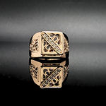 Load image into Gallery viewer, 18K Rose Gold Filled Square Ring.
