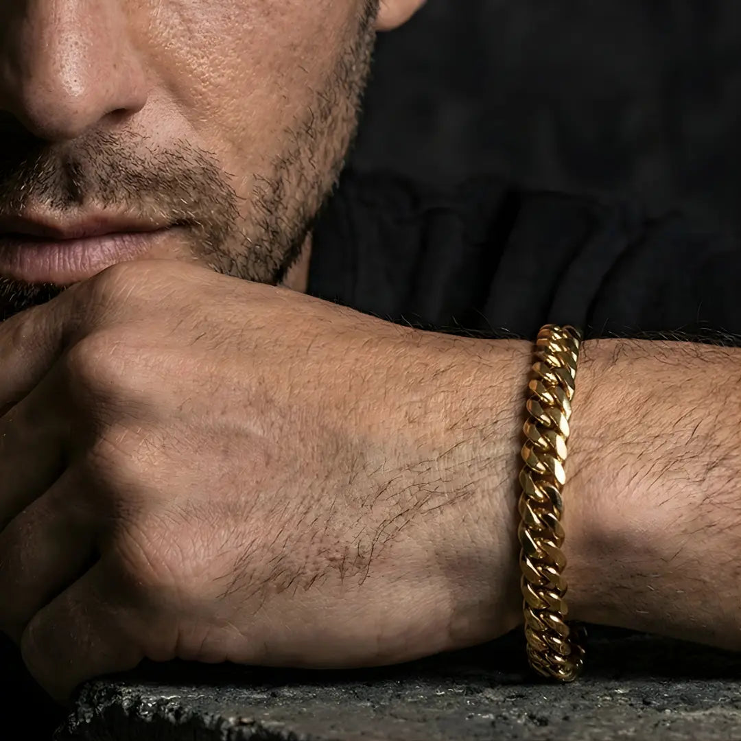 18K Gold Filled Cuban Link Bracelet