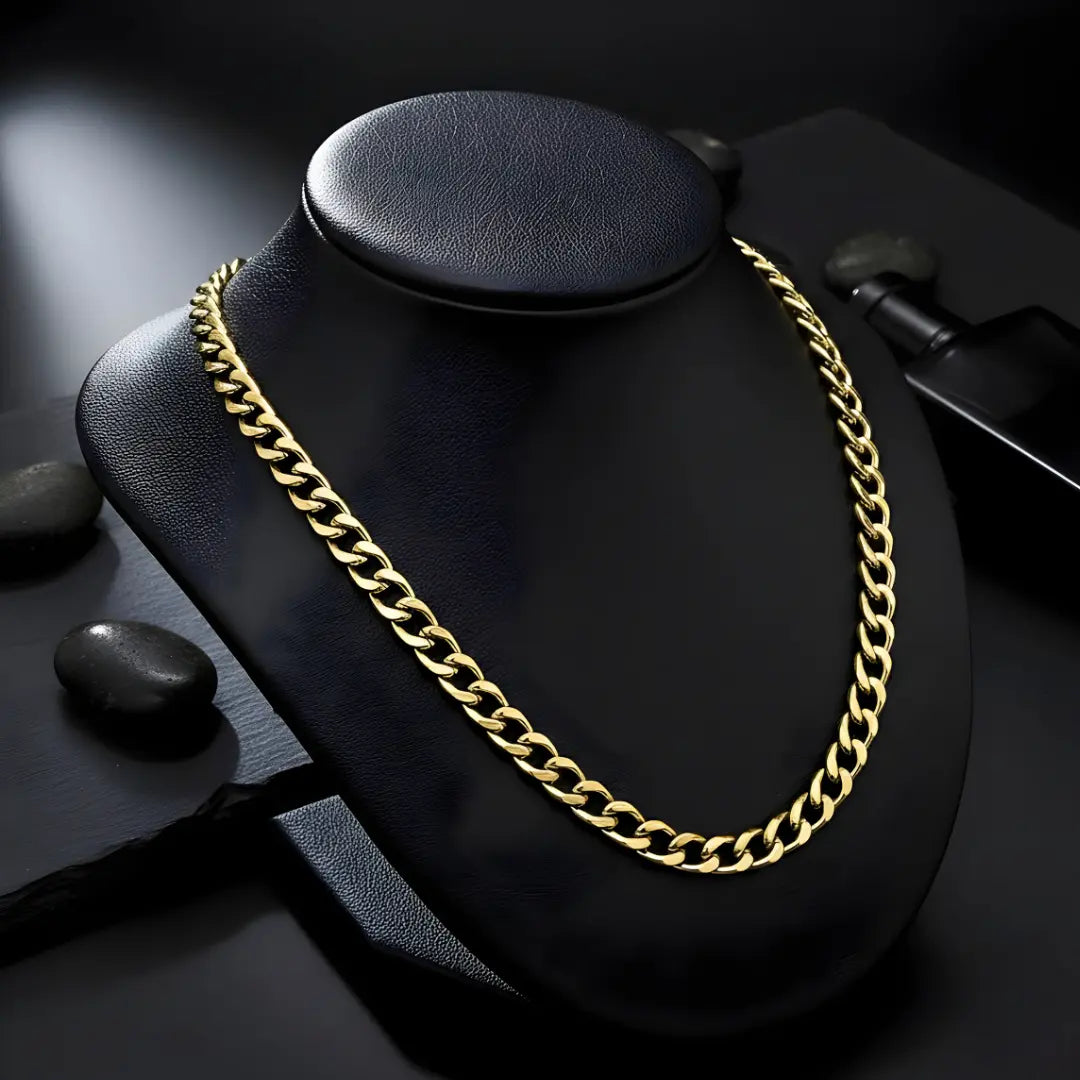 18K gold filled Tarnish proof Cuban link chain
