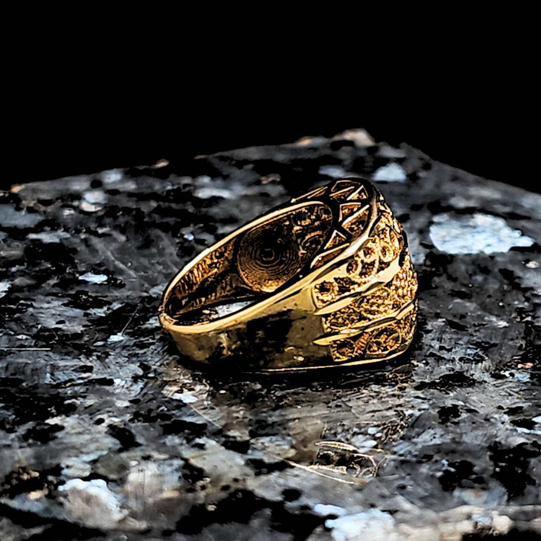 18K Gold Filled Tarnish Proof Filigree Ring