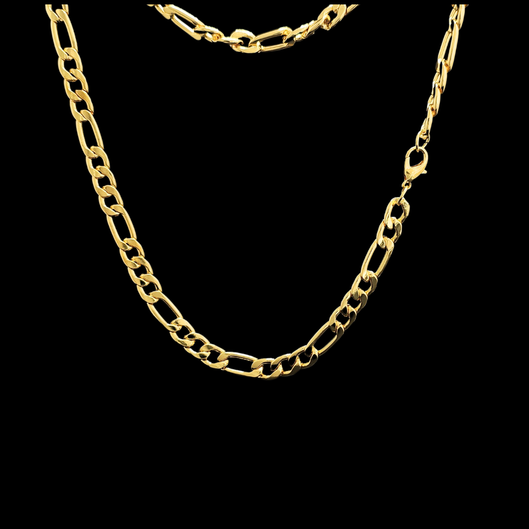 18K Gold Filled 6MM Figaro Chain