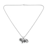 Stainless Steel Tiger Pendant Necklace for Men (52cm) – Bold Prowling Tiger Statement Jewelry