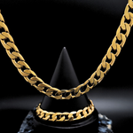 Load image into Gallery viewer, 18K Gold Filled 12mm Cuban Link Chain &amp; Bracelet
