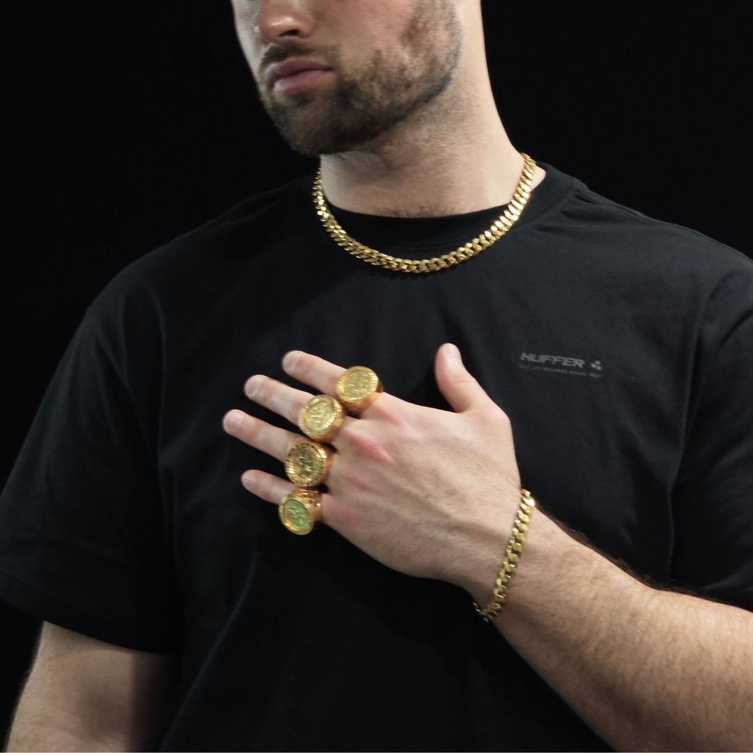 18K Gold Filled Cuban Link Chain & Bracelet