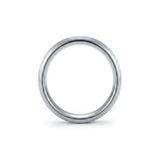 Tarnish-Proof Grooved Band Ring – Brushed Finish Men's Wedding Band (US Size 11)