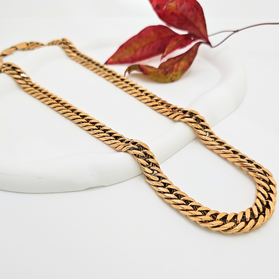 18K Gold Filled 12MM Heavy Cuban Link Chain