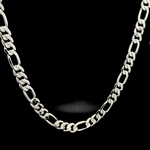 Load image into Gallery viewer, 12MM Silver Figaro Chain
