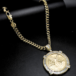 Load image into Gallery viewer, 14K Gold Filled 50 Peso Pendant Necklace
